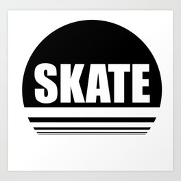 Skate the circle Art Print