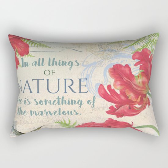 Vintage Flower #21 Rectangular Pillow