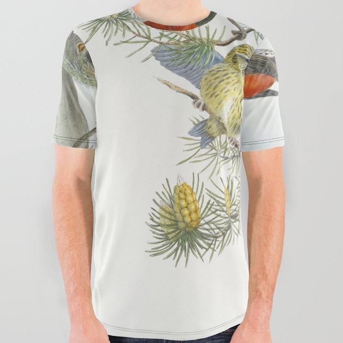 Loxia Curvirostra, Linn All Over Graphic Tee