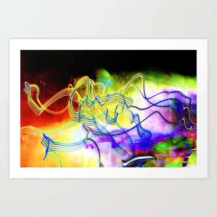 SYNESTHESIA Light Painting Experiment 117 Art Print