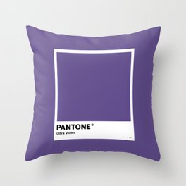 Ultra Violet - Pantone minima design. Throw Pillow