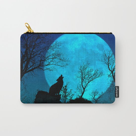 Howling wolf Carry-All Pouch