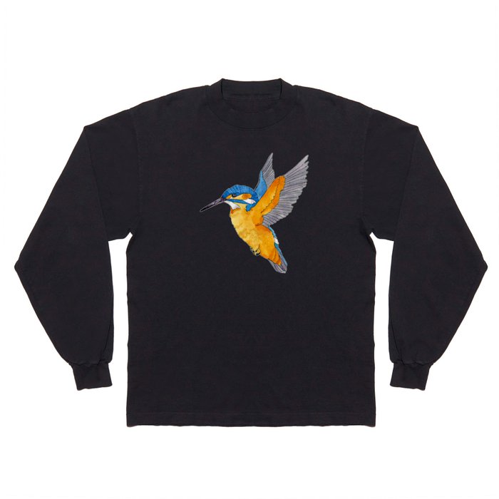 Kingfisher flying Long Sleeve T Shirt