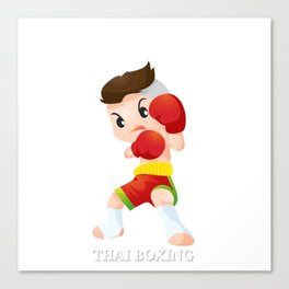 Thai Boxing Canvas Print