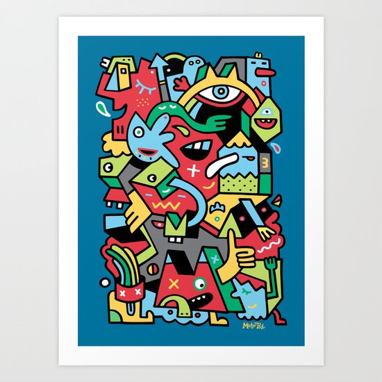 Barney Blimpsta Art Print