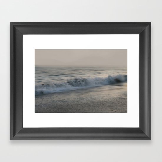 Misty Morning At Sea Framed Art Print