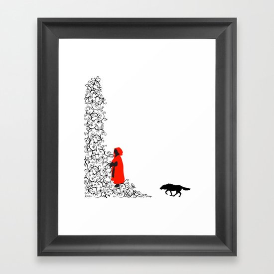 Little Red Framed Art Print