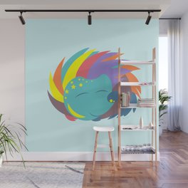 Sleeping Hedgehog Wall Mural