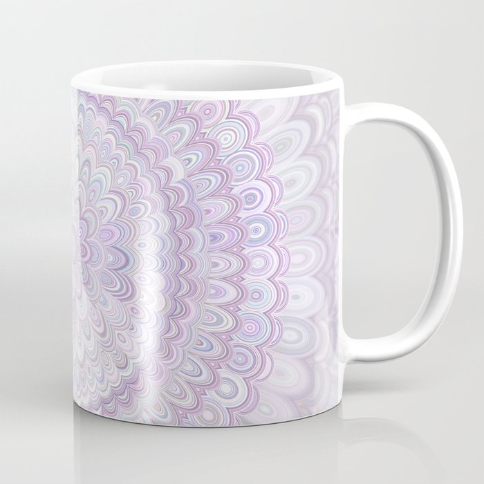 White Flower Mandala Coffee Mug