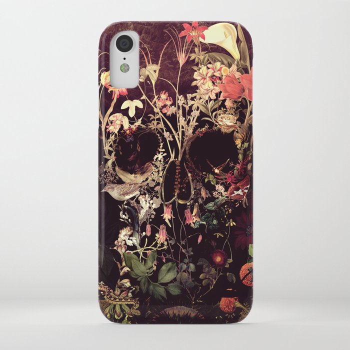 bloom skull iphone case