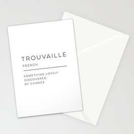 Trouvaille Definition Stationery Card