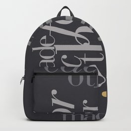 Made for each other #society6 #decor #buyart Backpack | Giftideas, Patterdesign, Truelove, Graphicdesign, Typographydesign, Valentineday, Design, Romance, Pattern, Black 