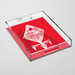 A Machine Designed To Fly In Outer Space Acrylic Tray