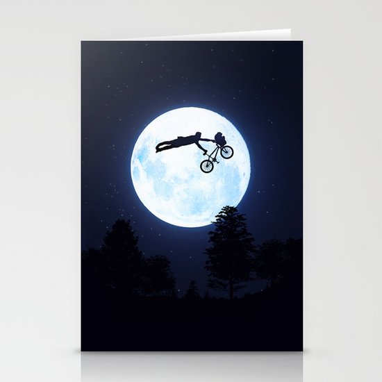 Riding the Kuwahara BMX. Like A Boss! Stationery Cards