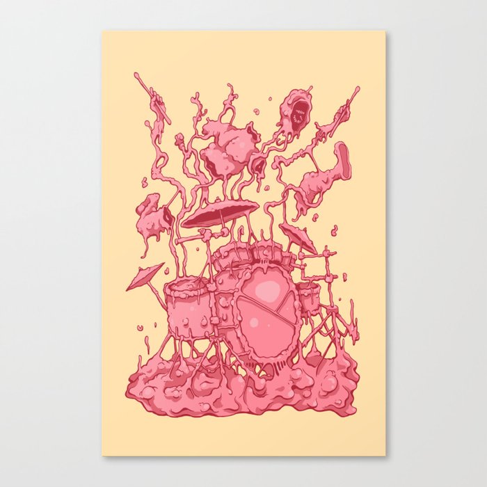Bubble Drummer Canvas Print