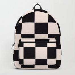 Black and white chess board pattern  Backpack