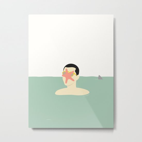 EN SMUK DAG PÅ HAVET (... a beautiful day at sea!) Metal Print