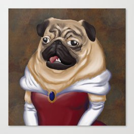 Pug Princess Canvas Print