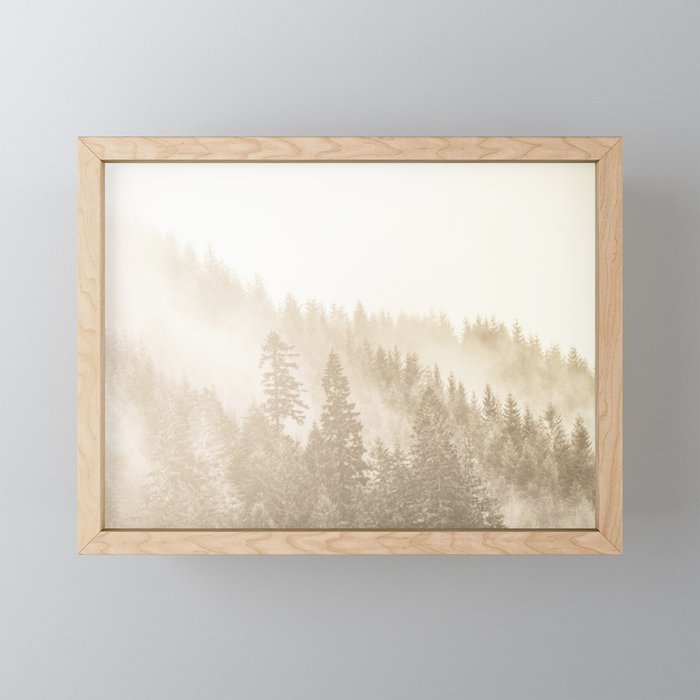Vintage Sepia Fir Trees Framed Mini Art Print By Cascadia Society6 Download retro sepia images and photos. society6