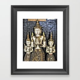 3 Buddhas Framed Art Print