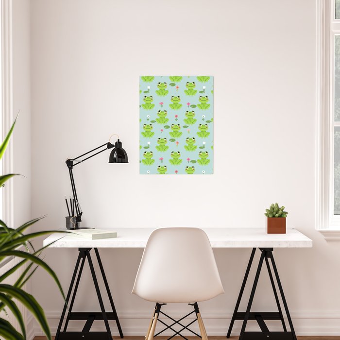 Frog Cute Kids Room Decor Boys Room Baby Nursery Poster By Charlottewinter Society6