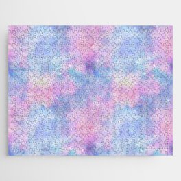 Pink Blue Universe Painting Jigsaw Puzzle