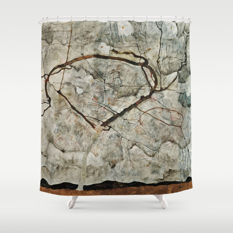 Egon Schiele Autumn Tree In Stirred Air Winter Tree Shower