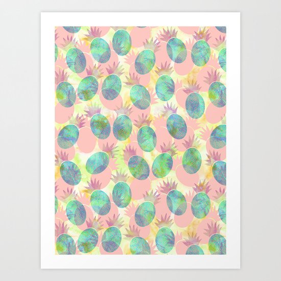 Pineapple Party Art Print