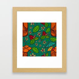 Tropical Tiki Framed Art Print
