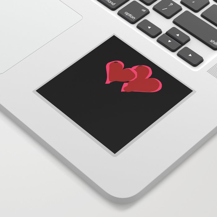 Heart two hearts Sticker