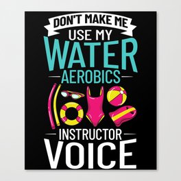 Water Aerobic Aqua Aquafit Fitness Workout Canvas Print