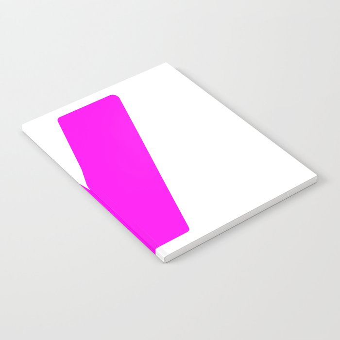 V (Magenta & White Letter) Notebook