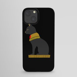 Cat statue, Egyptian gods, ancient myths, gift idea Egypt fans iPhone Case