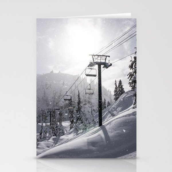 Mt Baker Ski Lift Stationery Cards