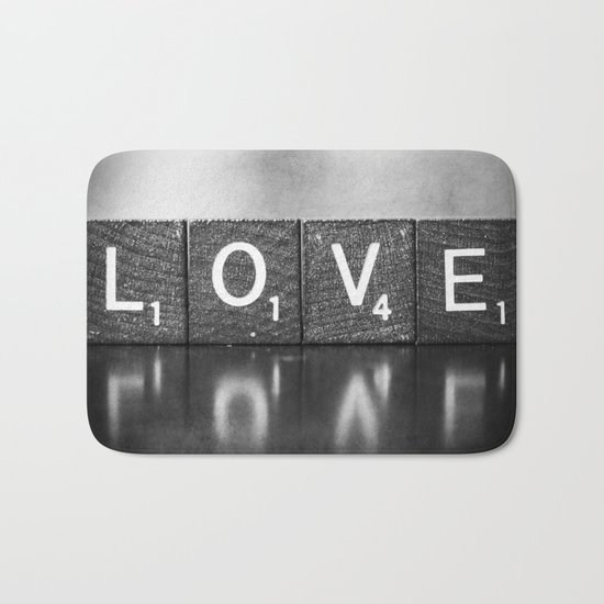 Love is a Beautiful Word - a fine art photograph Bath Mat