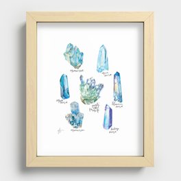 Crystal Collection- Blues Recessed Framed Print