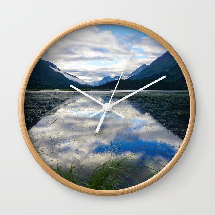 Alaska Reflections Wall Clock