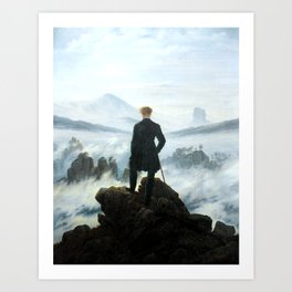 Wanderer above the Sea of Fog Art Print