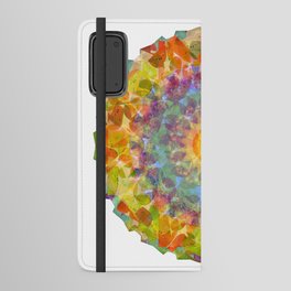 Bright Colorful Art - Sunshine Mandala Android Wallet Case