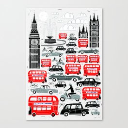 London Traffic Canvas Print