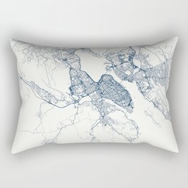 Canada, Halifax City Map Rectangular Pillow