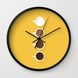 Coffee + Simplicity Wall Clock