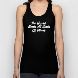 Support The World Needs All Kinds Of Minds Autism Awareness Unisex Tank Top