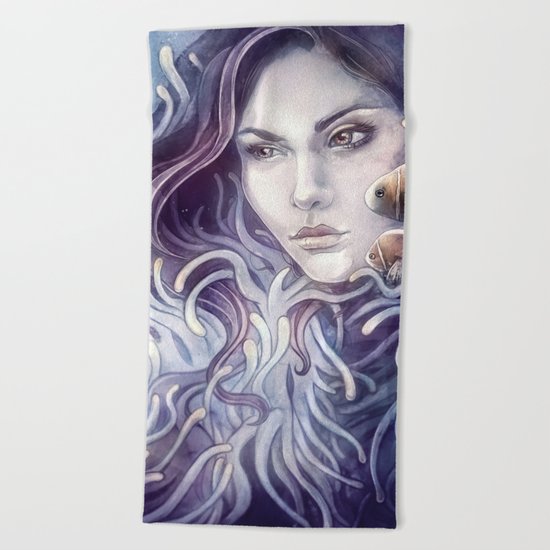 Anemone Beach Towel