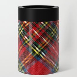 Plaid Red Trendy Collection Can Cooler
