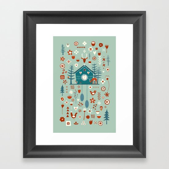 Cuckoo Clock Framed Art Print