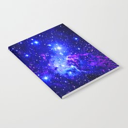Fox Fur Nebula Galaxy blue purple Notebook