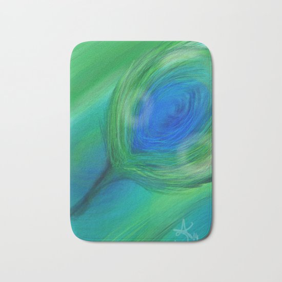 Peacock Bath Mat