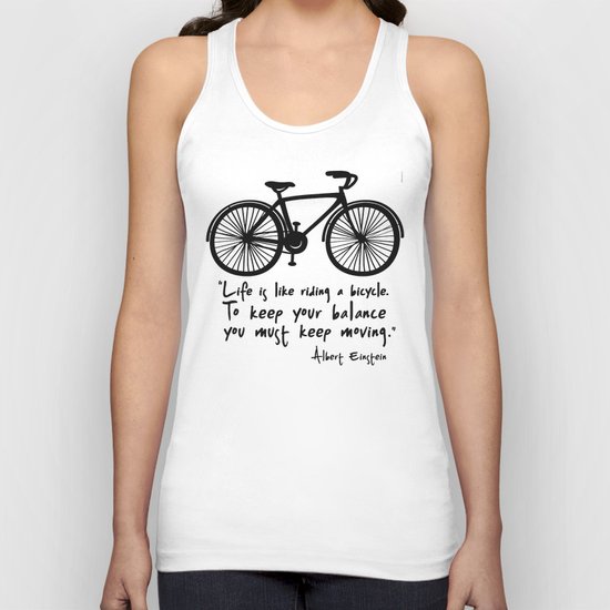 Life is like riding a bicycle... Unisex Tank Top