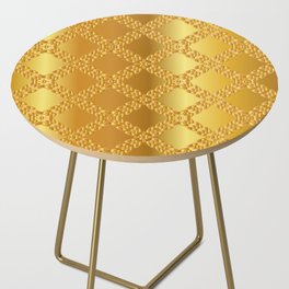 Gold metal texture background illustration. Side Table